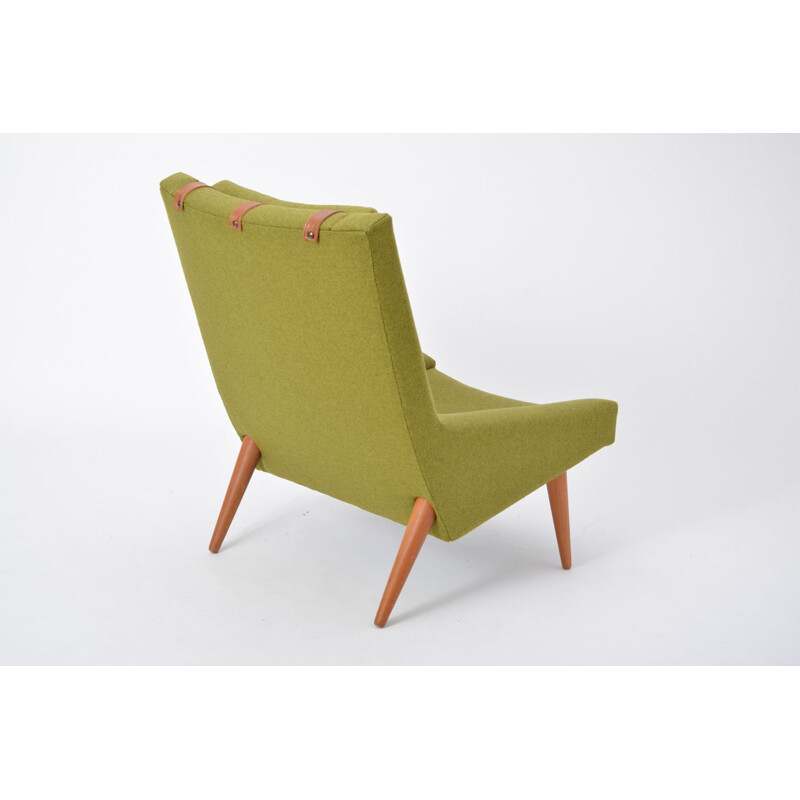 Vintage green lounge chair by Illum Wikkelso for Soren Willadsen