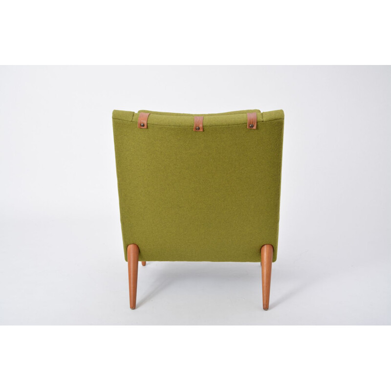 Vintage green lounge chair by Illum Wikkelso for Soren Willadsen