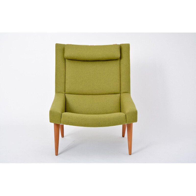 Vintage green lounge chair by Illum Wikkelso for Soren Willadsen