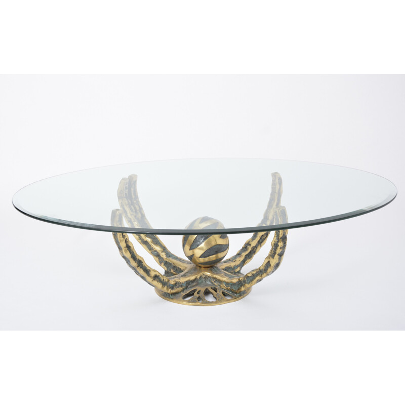 Vintage French coffee table "Octo" by Henri Fernandez