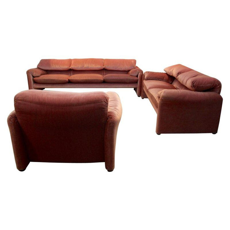 Vintage living room set Maralunga by Vico Magistretti for Cassina