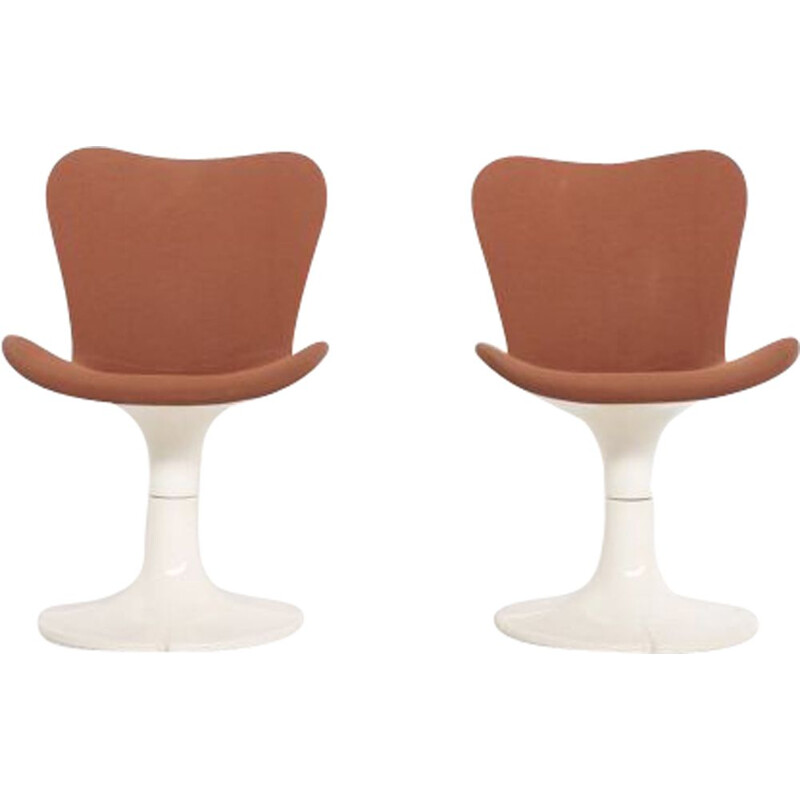 Set of 2 vintage chairs Trèfle by Christian Adam for Airborne