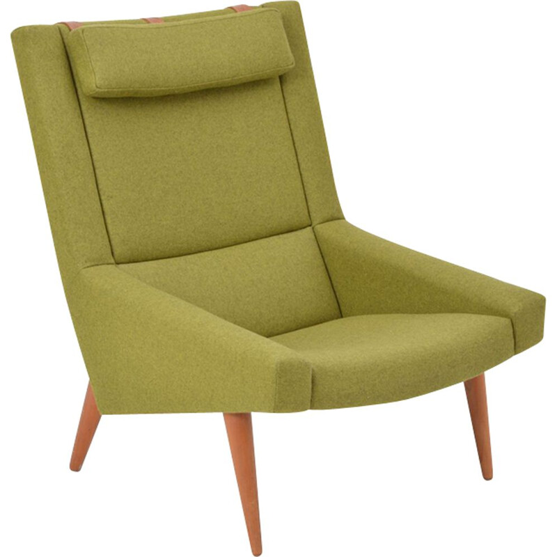 Vintage green lounge chair by Illum Wikkelso for Soren Willadsen