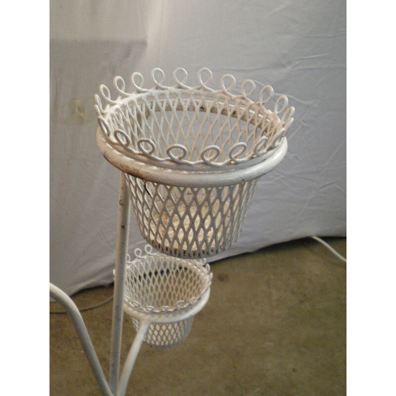 Vintage metal plant stand by Mathieu Mategot, 1950