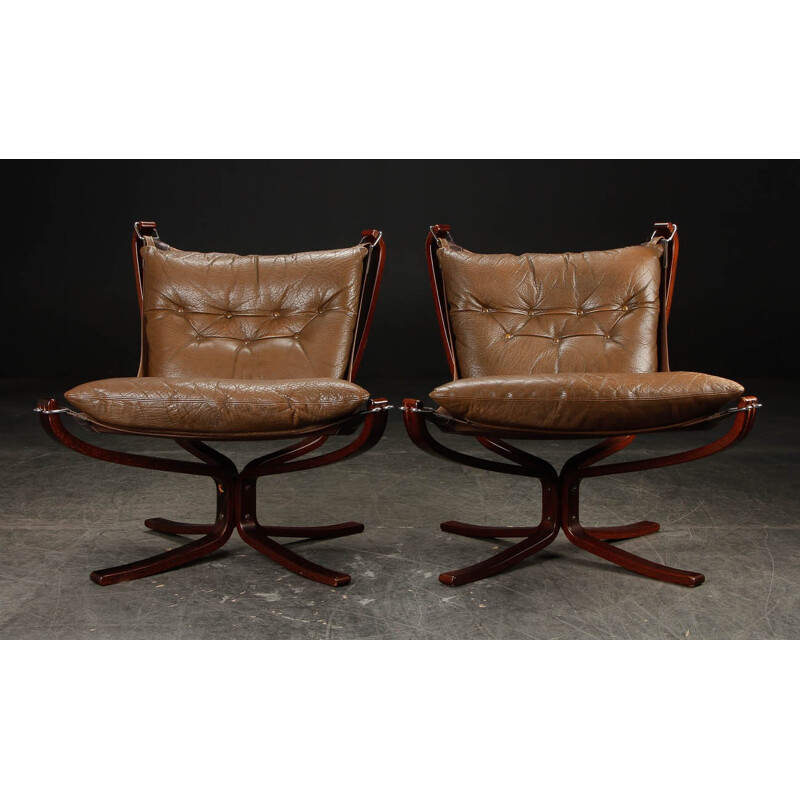 Falcon armchairs, Sigurd RESSELL - 1970s