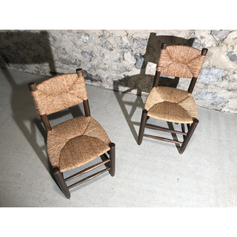 Chaise vintage Bauche par Charlotte Perriand