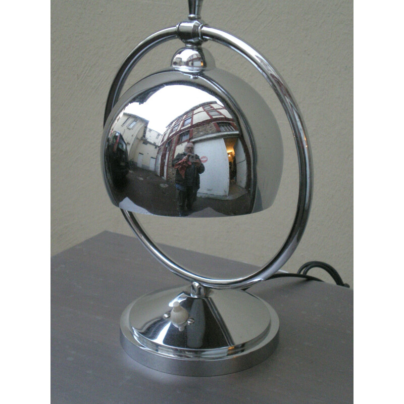 Lampe vintage chromée 1930