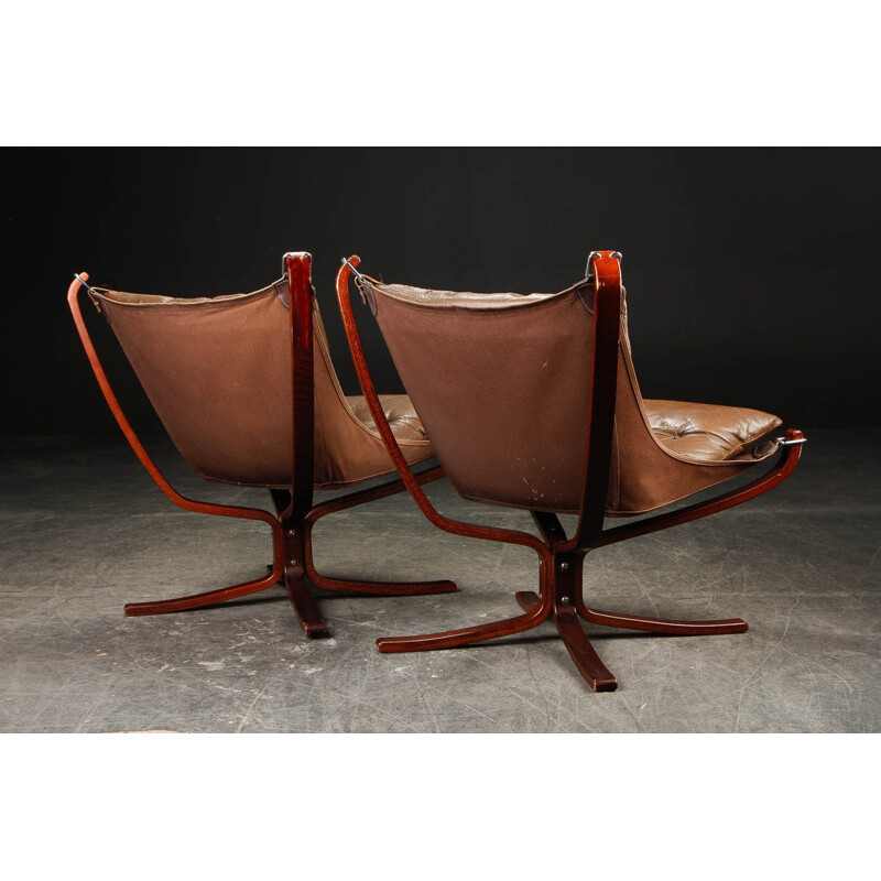 Falcon armchairs, Sigurd RESSELL - 1970s