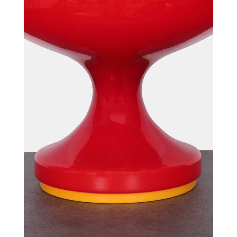 Suite de 2 lampes vintage rouges en verre par Stepan Tabery