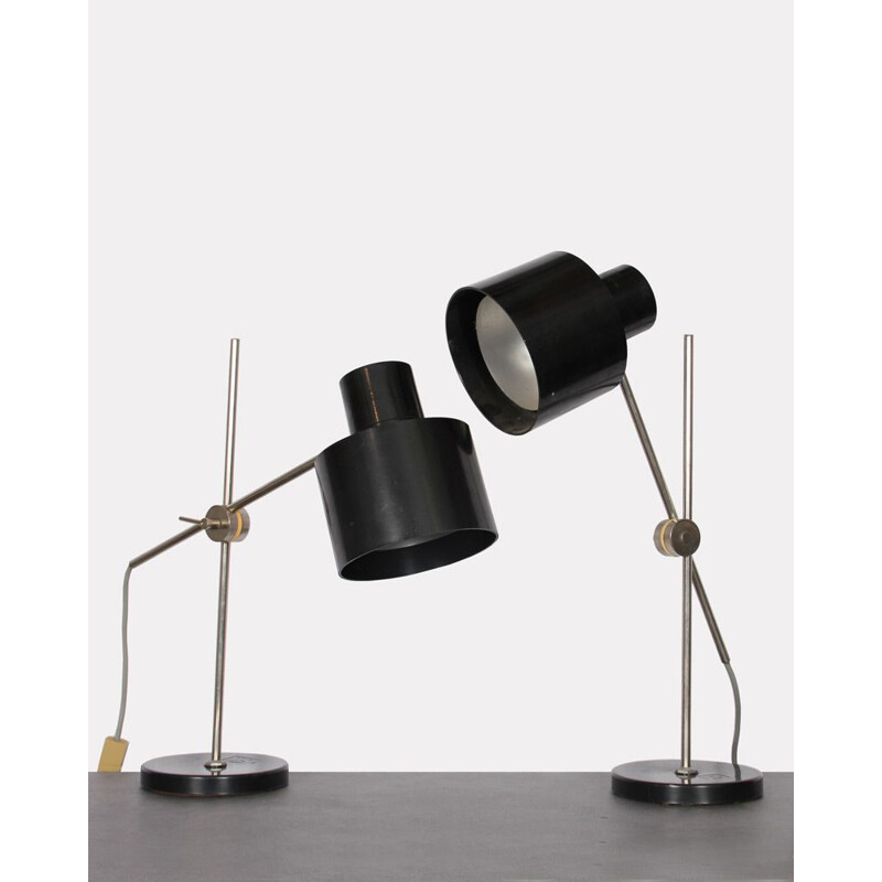 Set of 2 vintage lamps by Jan Suchan for Elektrosvit