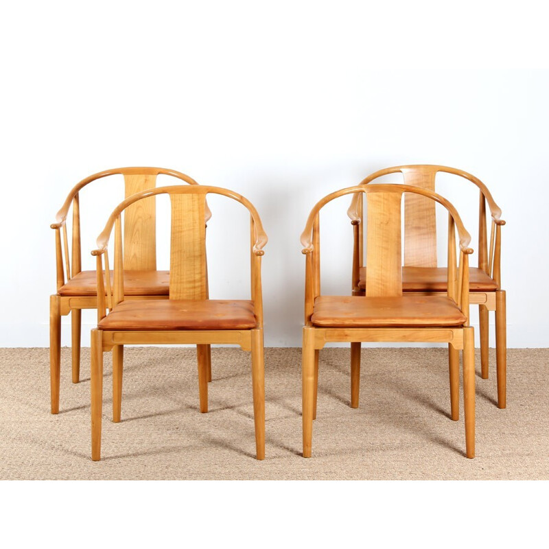 4 "China" chairs model 4283, Hans WEGNER - 1970s