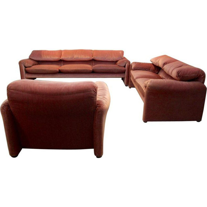 Vintage living room set Maralunga by Vico Magistretti for Cassina