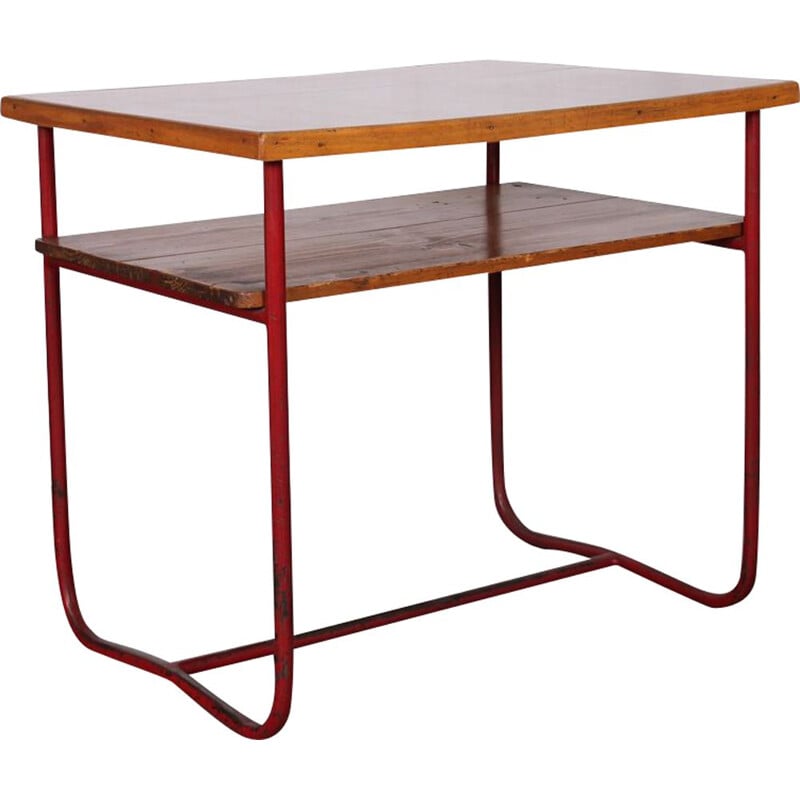 Mesa lateral Vintage em material sintético, checo