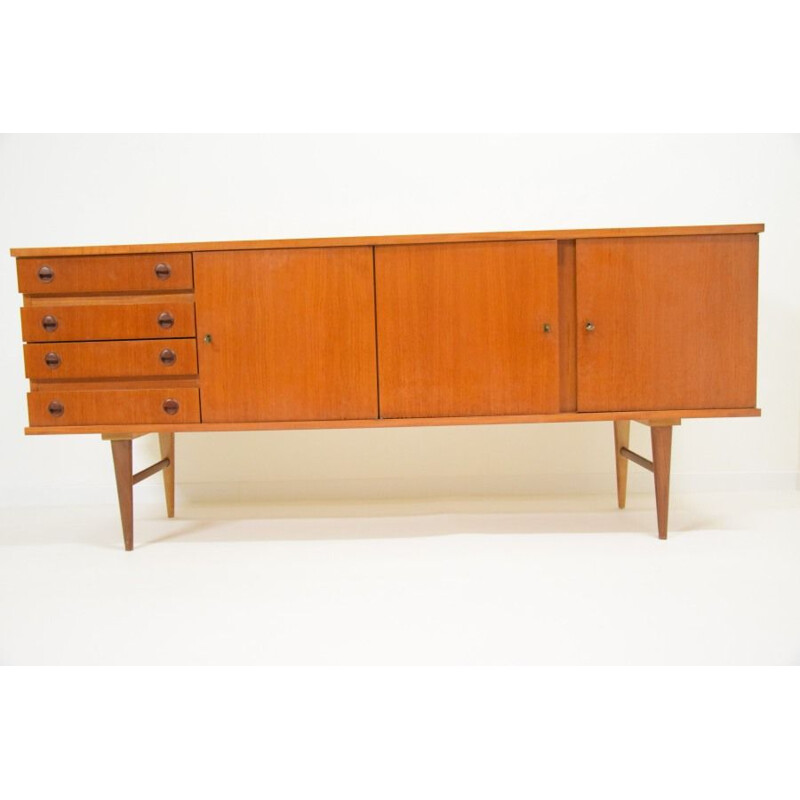 Vintage French sideboard in teak