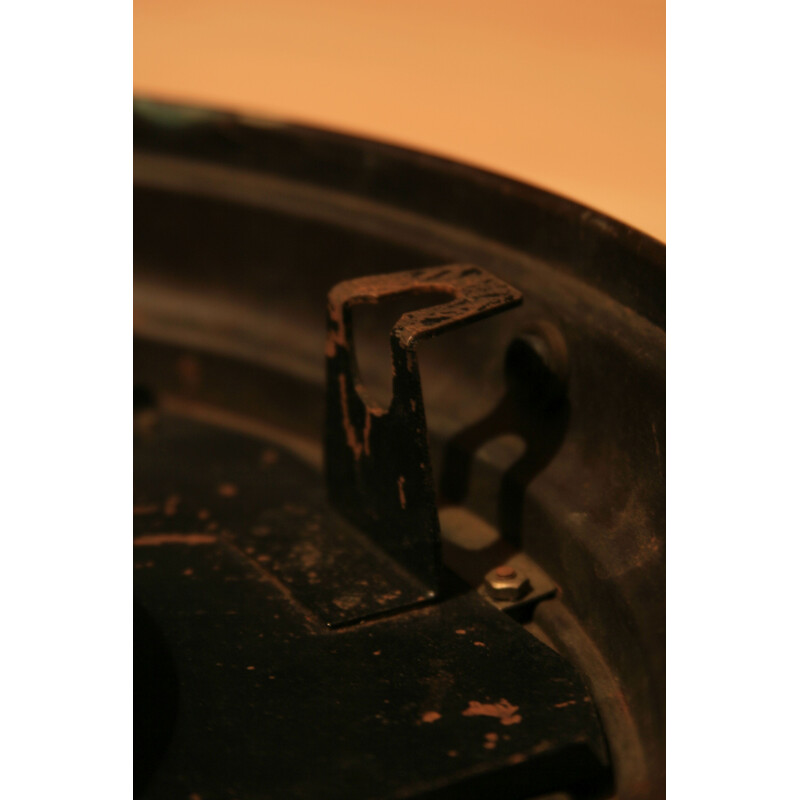 Reloj vintage de chapa de acero de TN Tele Norma, Alemania 1960