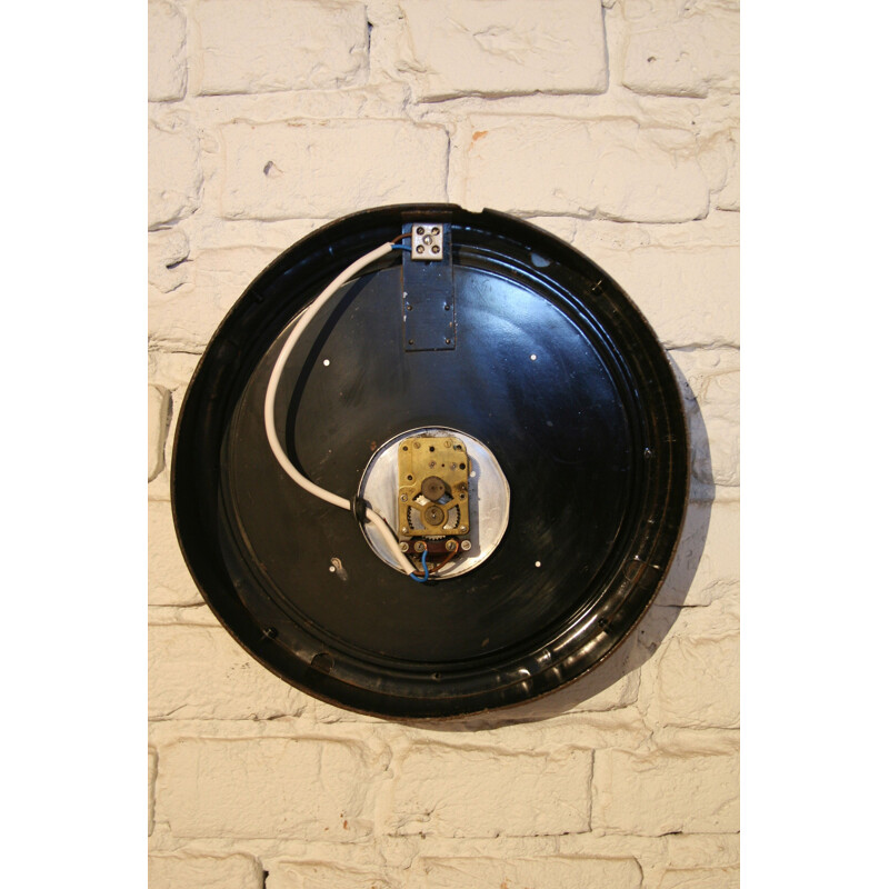 Reloj industrial vintage de acero
