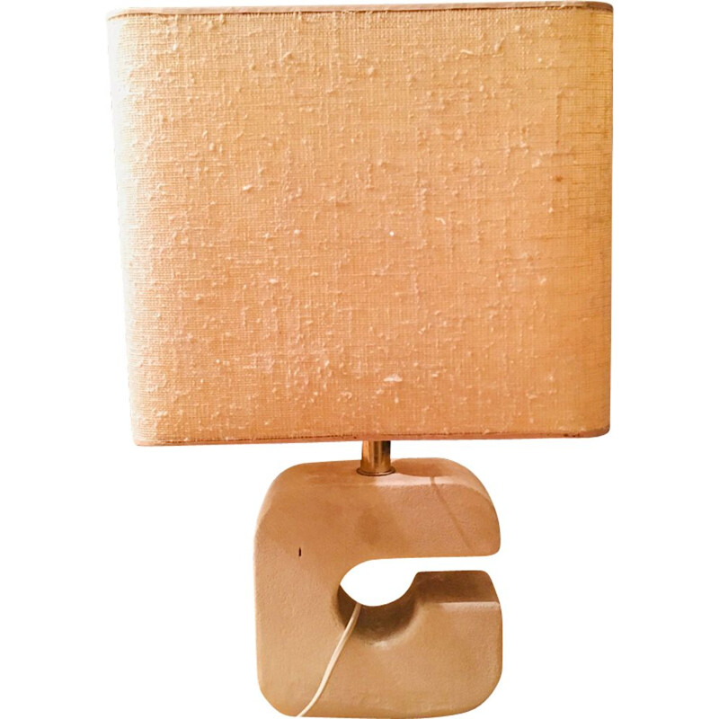 Vintage French lamp in stone