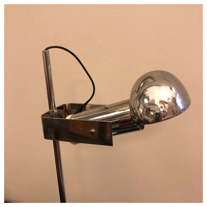 Vintage white metal lamp by Robert Sonneman