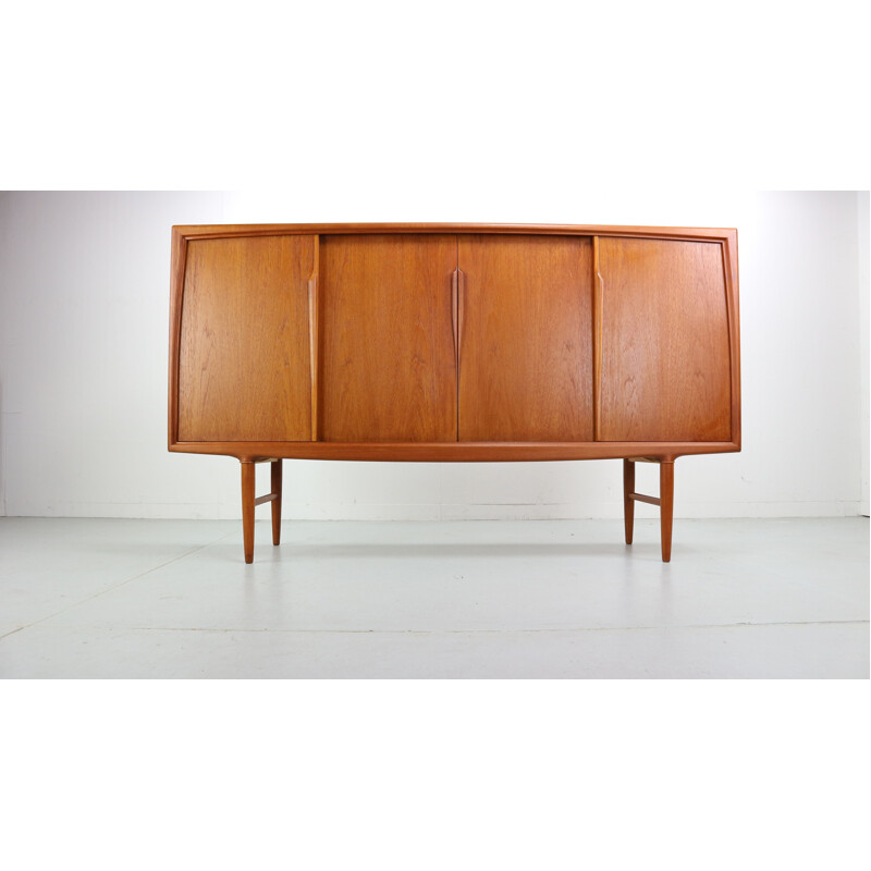 Vintage highboard in teak by Axel Christensen for Aco Møbler