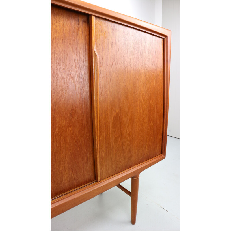 Vintage highboard in teak by Axel Christensen for Aco Møbler