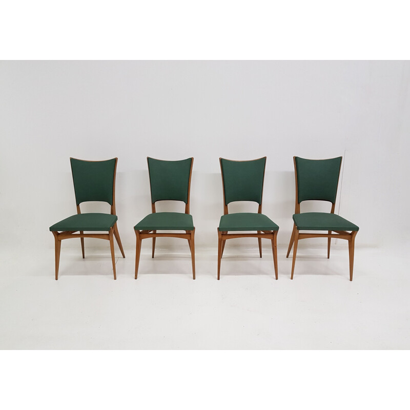 Set of 8 vintage Italian chairs