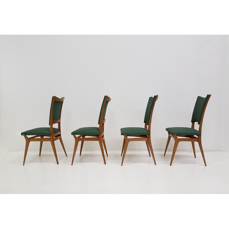 Set of 8 vintage Italian chairs