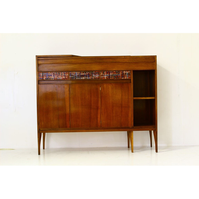 Vintage Italian highboard convertible into bar by Casey Fantin