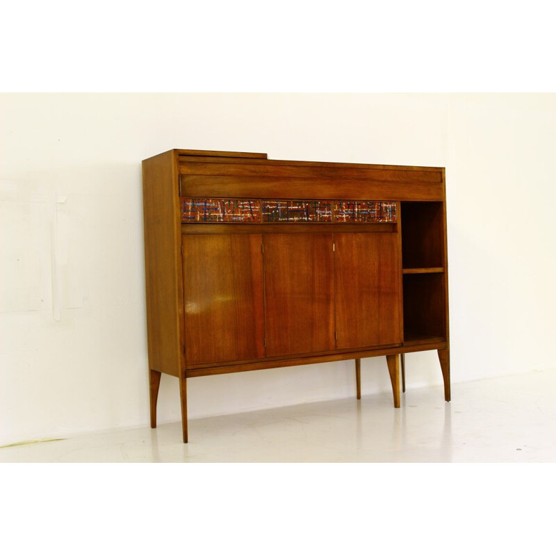 Vintage Italian highboard convertible into bar by Casey Fantin