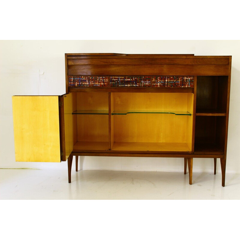 Vintage Italian highboard convertible into bar by Casey Fantin