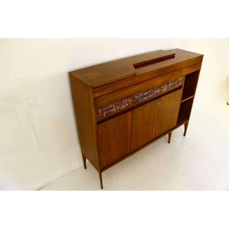 Vintage Italian highboard convertible into bar by Casey Fantin