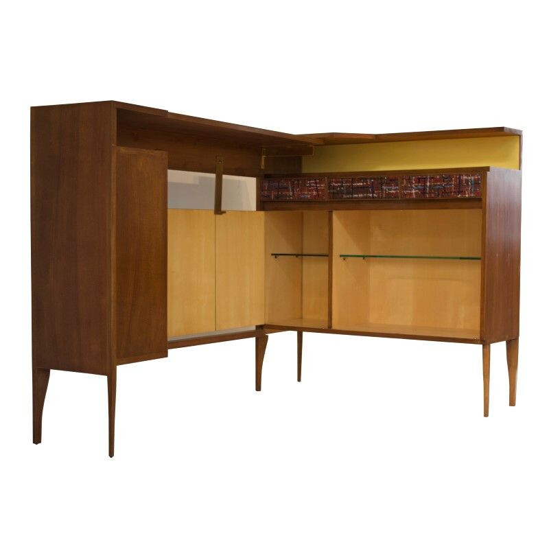 Vintage Italian highboard convertible into bar by Casey Fantin