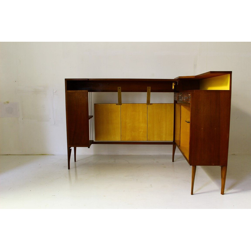 Vintage Italian highboard convertible into bar by Casey Fantin