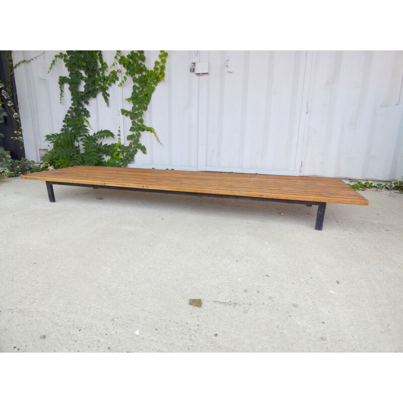 Vintage bench in ashwood by Charlotte Perriand