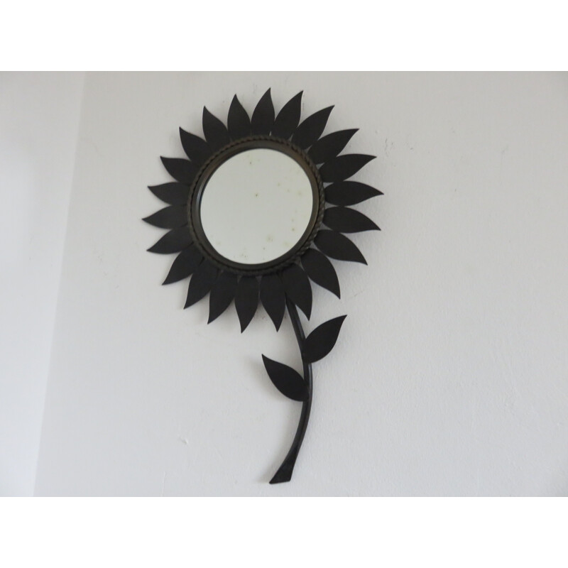 Vintage sun mirror "Flower" from Chaty Vallauris