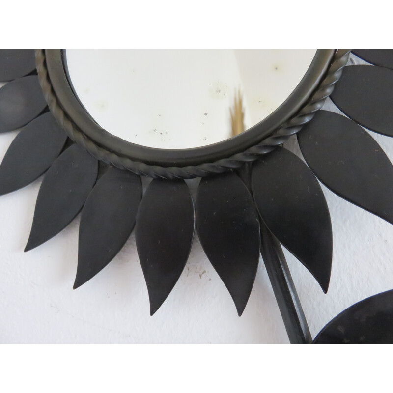 Vintage sun mirror "Flower" from Chaty Vallauris