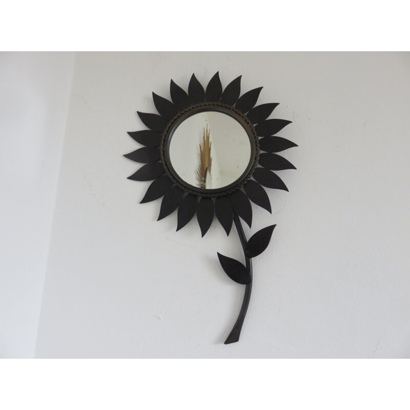 Vintage sun mirror "Flower" from Chaty Vallauris