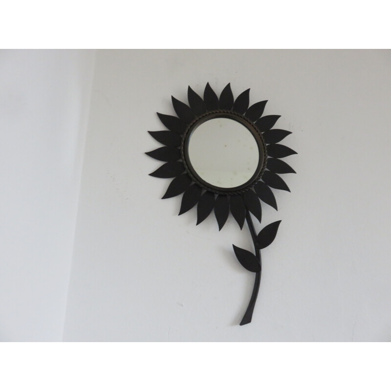 Vintage sun mirror "Flower" from Chaty Vallauris