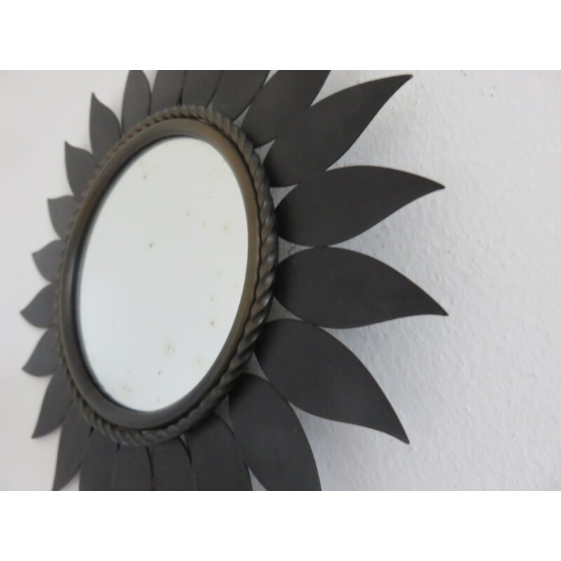 Vintage sun mirror "Flower" from Chaty Vallauris