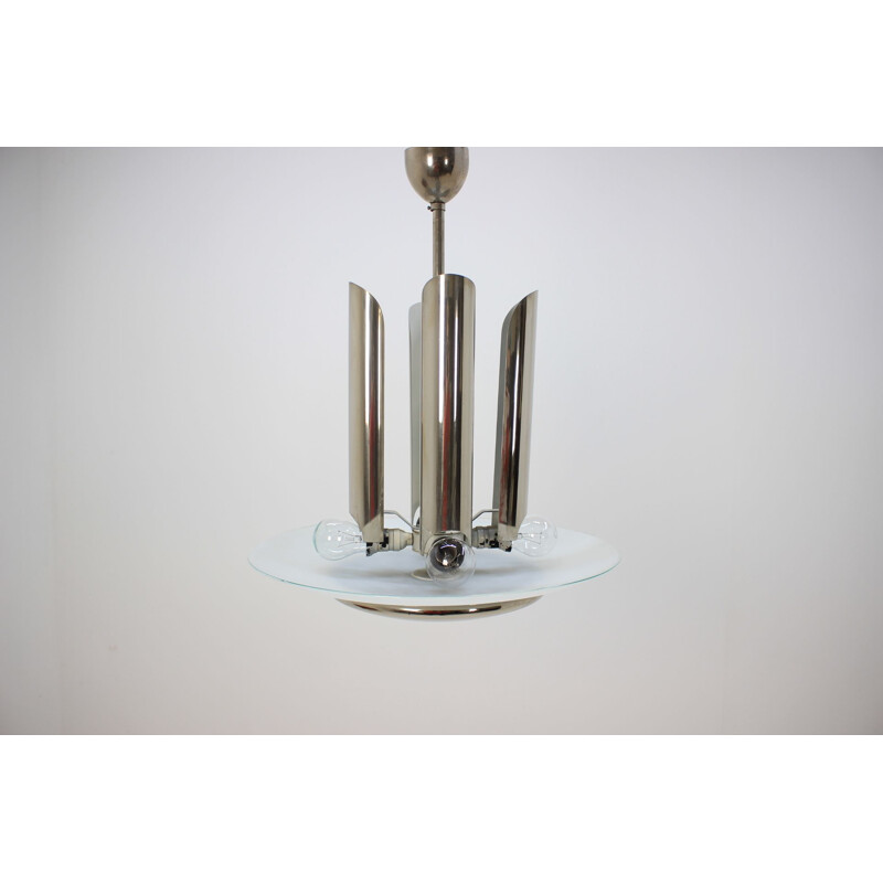 Vintage chromen bauhaus hanglamp, 1930