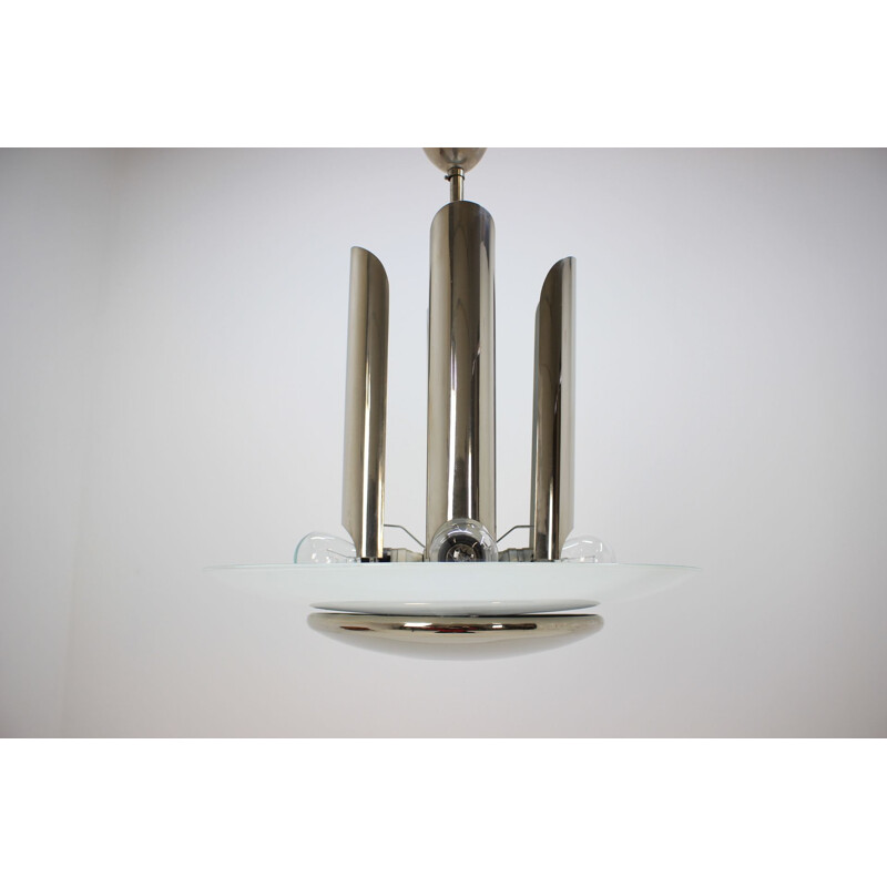 Vintage chromen bauhaus hanglamp, 1930