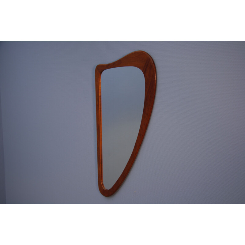 Danish mirror in teak by Johansen Spejle