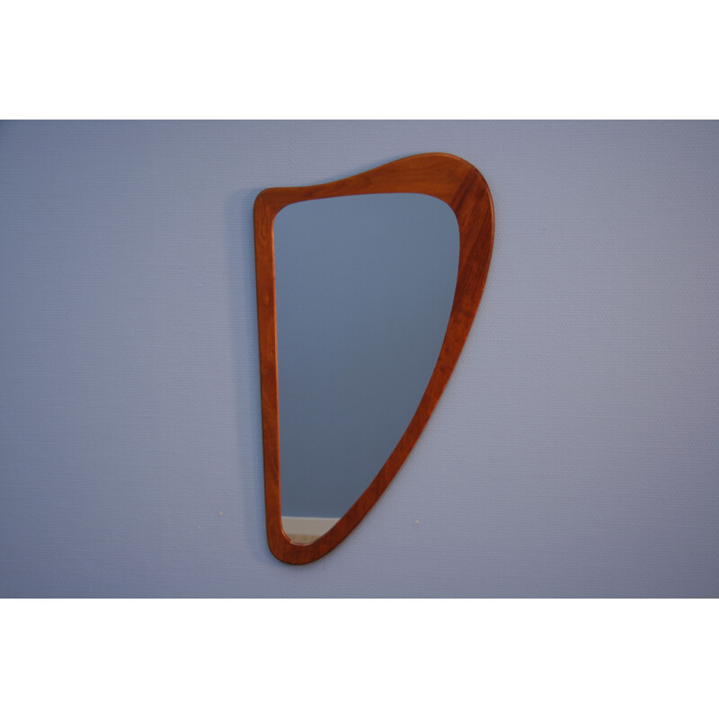 Danish mirror in teak by Johansen Spejle