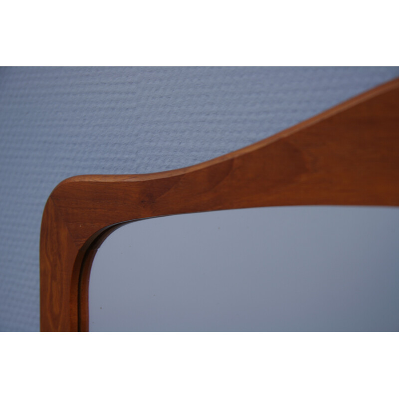 Danish mirror in teak by Johansen Spejle