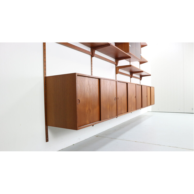 Vintage teak wall unit by Kai Kristiansen