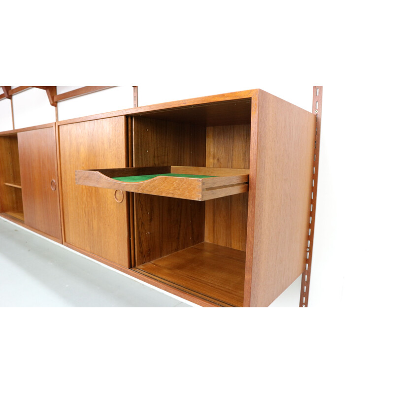 Vintage teak wall unit by Kai Kristiansen