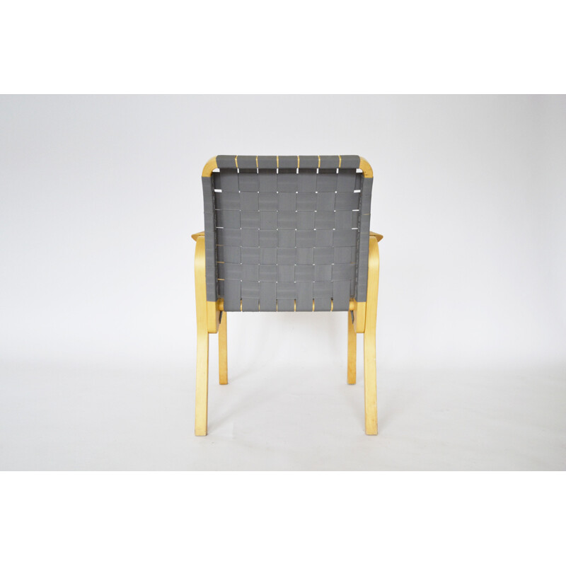 Pair of grey armchairs by Alvar Aalto for Artek