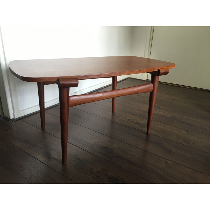 Scandinavian teak coffee table, 1950