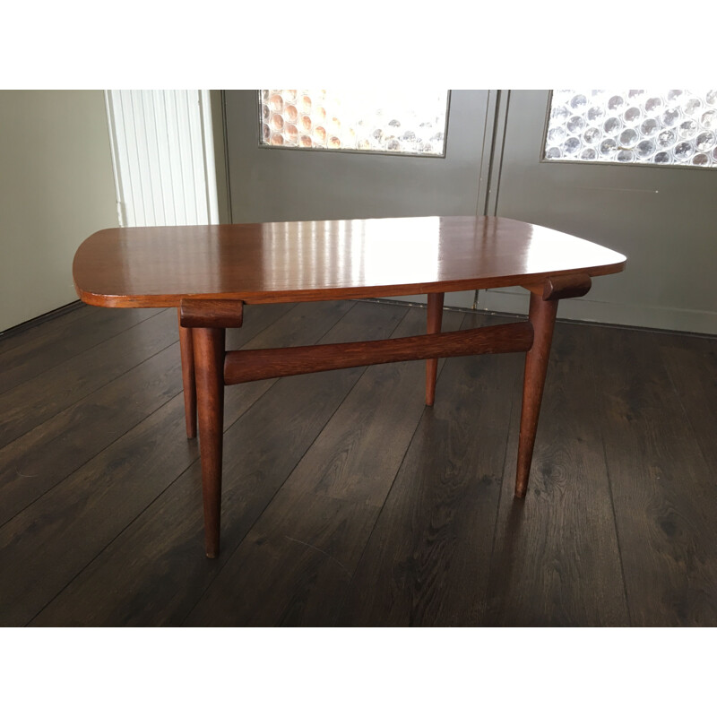 Scandinavische teakhouten salontafel, 1950