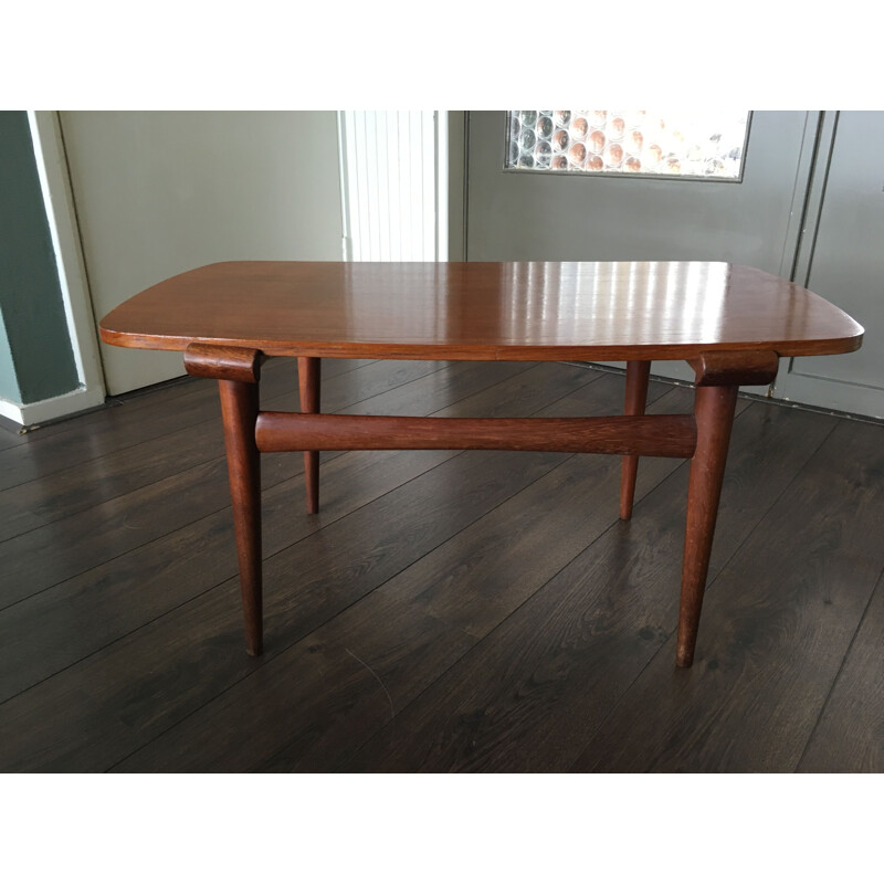 Scandinavian teak coffee table, 1950