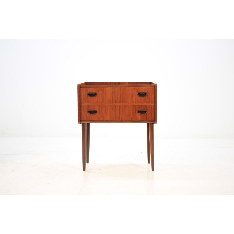 Vintage Danish small chest of drawers in teak